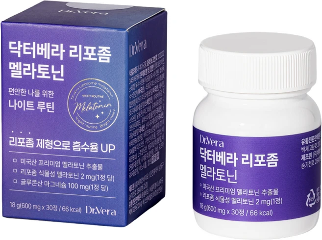닥터베라 식물성 리포좀 멜라토닌 2mg 피스타치오 함유 식약청 인증, 3개, 30정 - 쿠팡