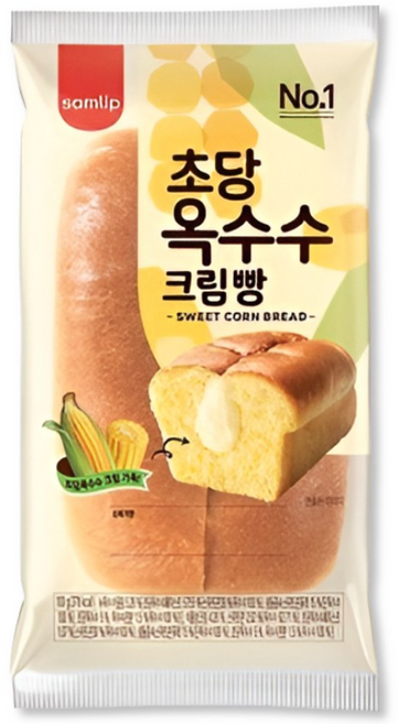 삼립 옥수수크림빵 14봉, 100g, 14개
