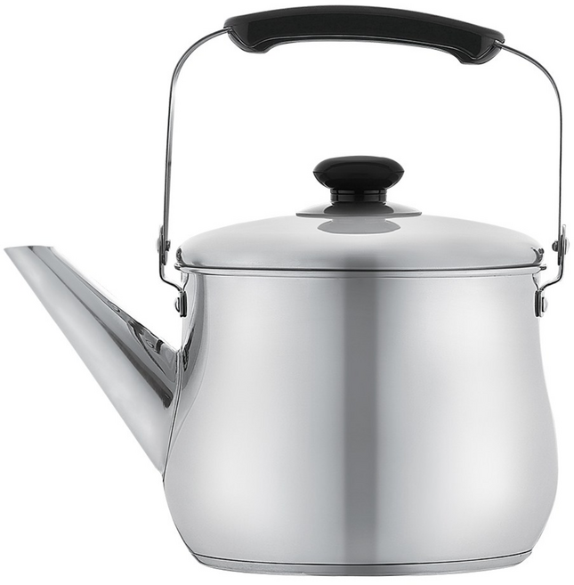 PN풍년 위더스 인덕션겸용 들통 주전자 3.0L, 은색, 1개, 3L