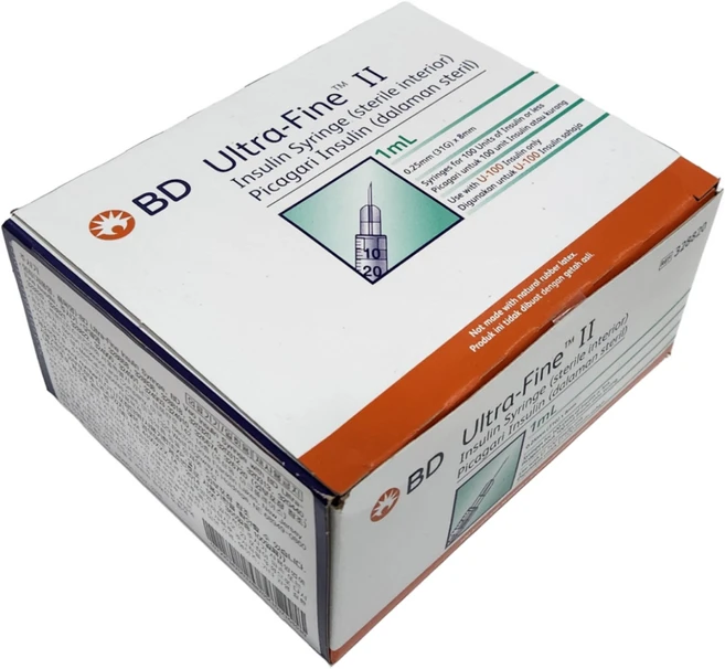 울트라파인2 1ml insulin 8mm(31G) 100개 1박스 - 쿠팡