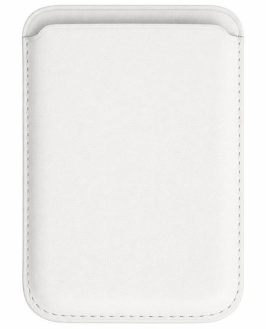 가꼬싶다 아이폰 강력 맥세이프 가죽 3장 수납 카드지갑, 1개, 화이트
