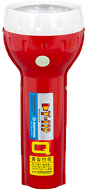 한국소방자재 휴대용비상조명등 Y-119 Q마크, 1개, 적색(Q마크)