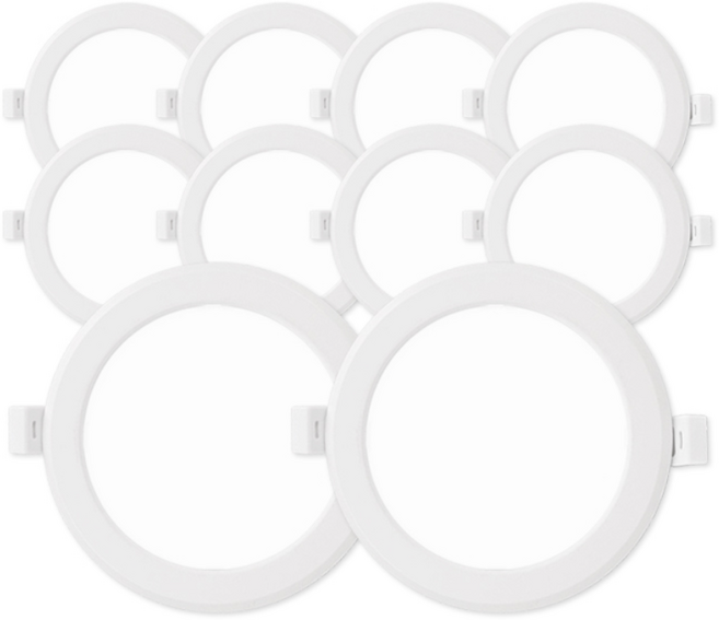 라인라이팅 LED 4인치 다운라이트 10W (벌레유입방지/방습), 10개, 주광색