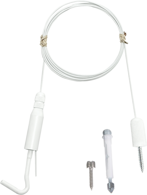 마이토우 좁은틈새용 액자걸이 프리미엄 3색상 직결 타입 1M, 4개, 화이트