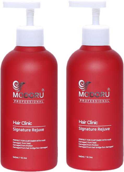 모도루 미용실 헤어 크리닉 제품 손상모 복구 헤어팩 전문가용, 540ml, 2개