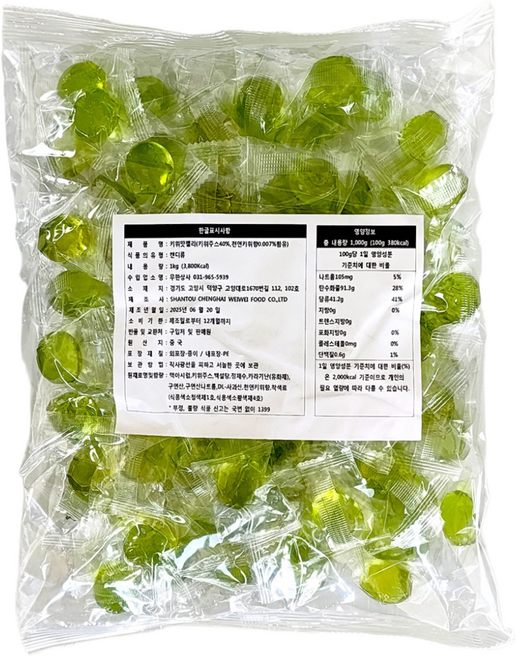 키위맛 젤리(대용량), 1개, 1kg