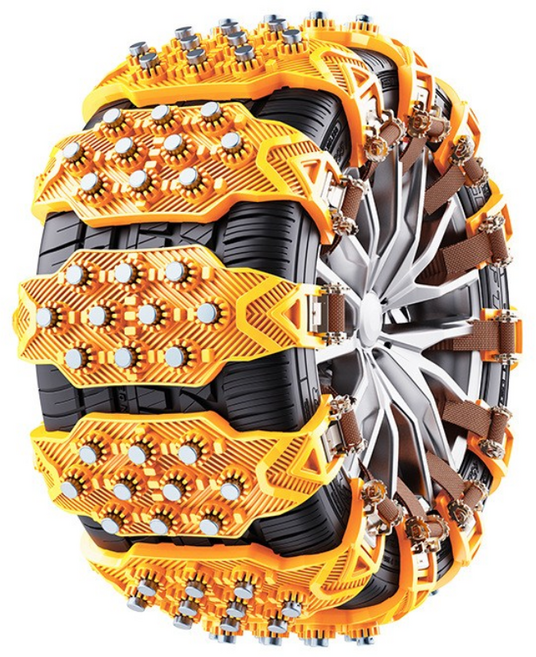 [2026] 미끄럼 방지 쇄빙선 차량용 범용 타이어 체인, 8개