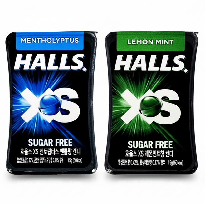마담K 호올스XS 무설탕 멘톨향 레몬민트향 2가지맛 10개입, 1세트, 15g