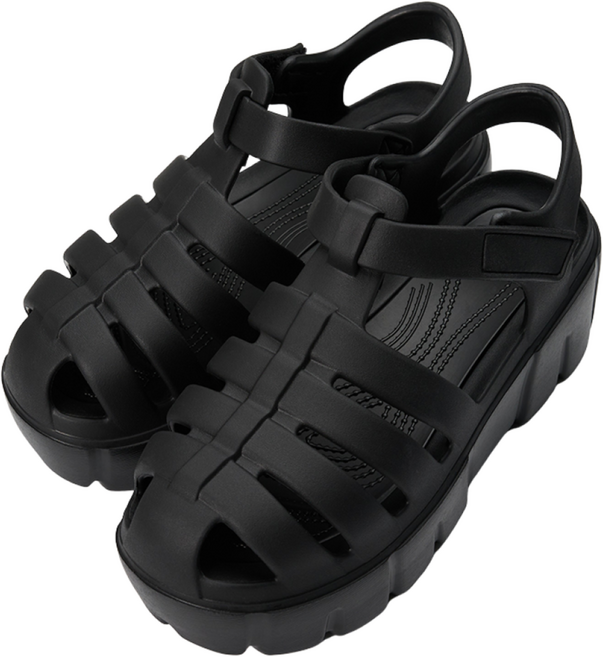 세인트새틴 비안 피셔맨 통굽 젤리슈즈 여성 샌들 (6cm) 3color