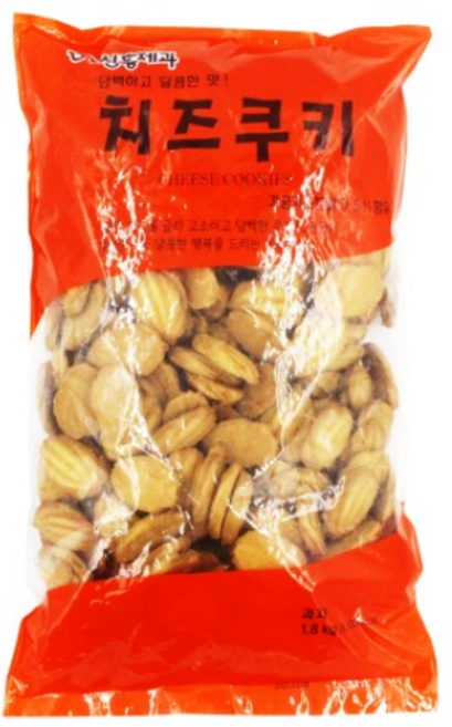 신흥 치즈쿠키 1.8kg 대용량 업소용 인간사료, 1800g, 1개