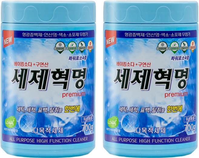 세제혁명 프리미엄, 700g, 2개 - 쿠팡