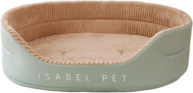 이사벨홈 반려동물 노르딕 초대형 쿠션방석, 카키, 1개