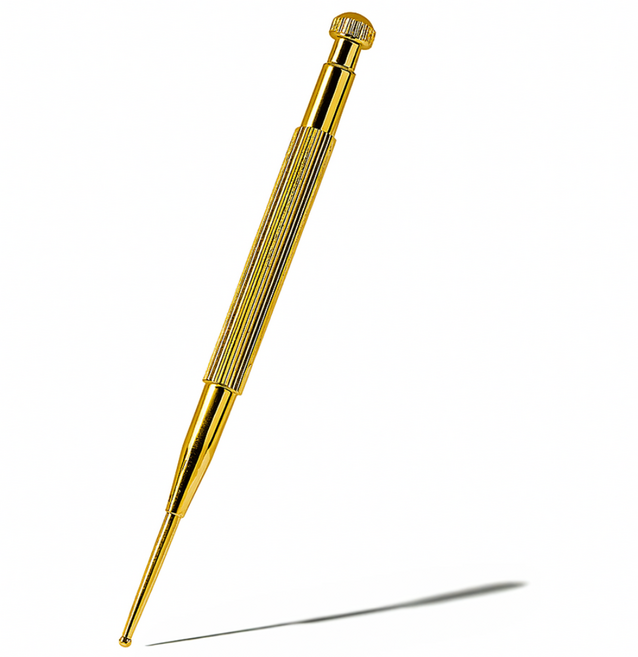 셀프천사 귀 지압봉 지압스틱 손 발 지압 마사지 손바닥, 골드, 1개