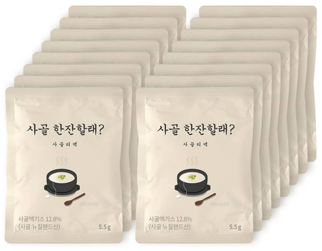 [ 지혜로운 라면 티백 ] 팔킨 사골 국물 티백 사골티백, 88g, 1개, 16개입