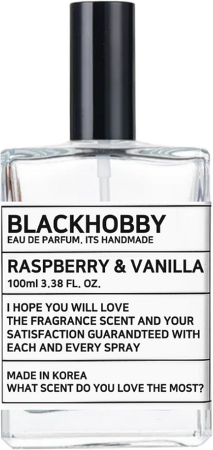 [3+1] 블랙하비 바닐라 베스트 10종 드레스퍼퓸 / 사탕수수 발효 베이스 사용, 1개, 100ml, 065. 라즈베리 앤 바닐라