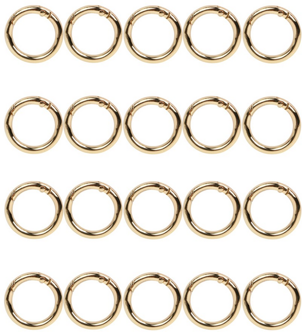 오픈형오링 열쇠고리 키링, 내경13mm, 20개, 골드