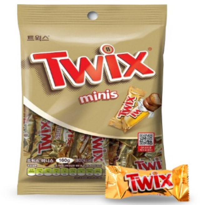 트윅스 미니 초콜릿, 160g, 1개