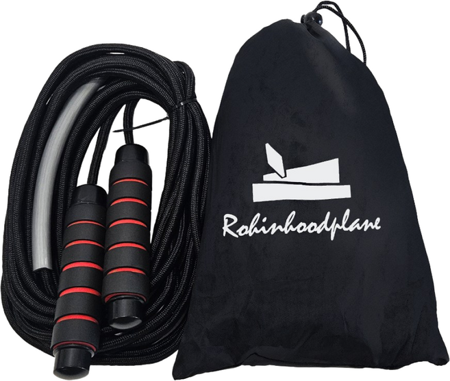 로빈후드 플레인 8m 단체 줄넘기 15인 이상 줄넘기 가방 포함/체육대회/협동 줄넘기/운동회/체육행사 용품, 1개, 블랙