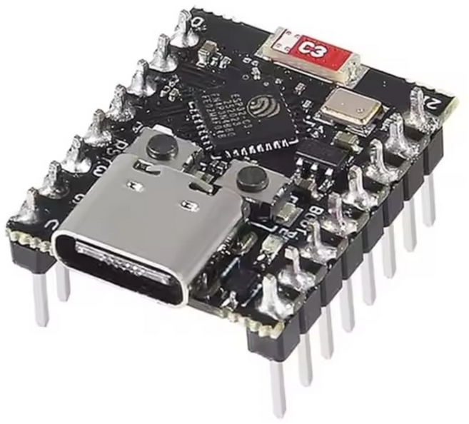 ESP32 Super Mini ESP32-C3 초소형 개발보드 핀헤더 옵션, 1개, ESP32-C3(핀헤더 납땜)