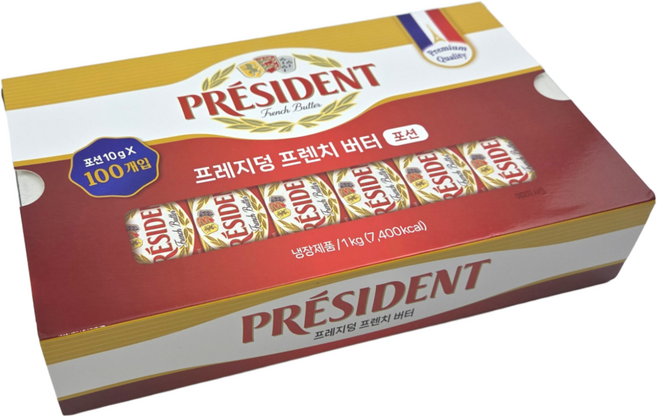 [식자재랜드] 프레지덩 프렌치 버터포션 코스트코, 10g, 100개