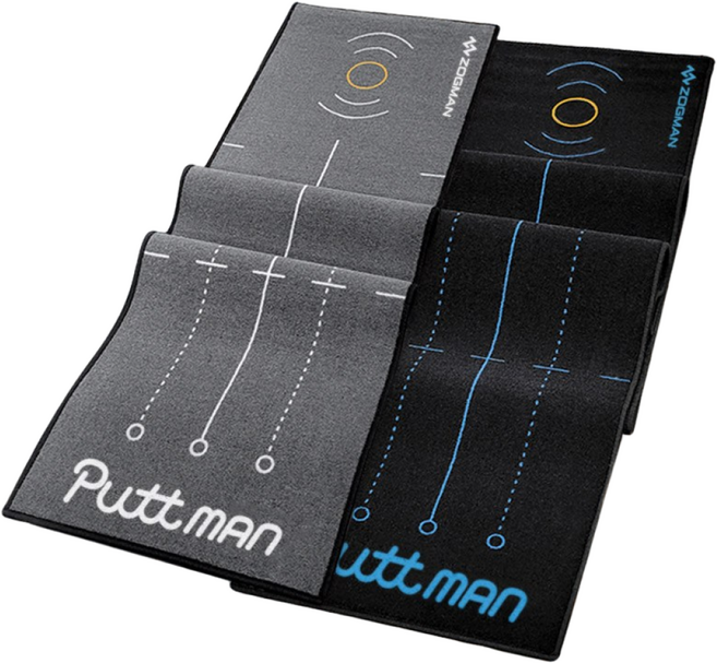 퍼트맨 퍼트몬 퍼팅매트 퍼터연습기 골프 퍼팅연습기, 그레이 5.5m, 1개