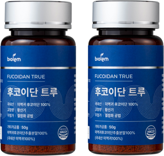 바이올렘 후코이단 트루 국내산 미역귀 100% 후코이단, 2개, 50g