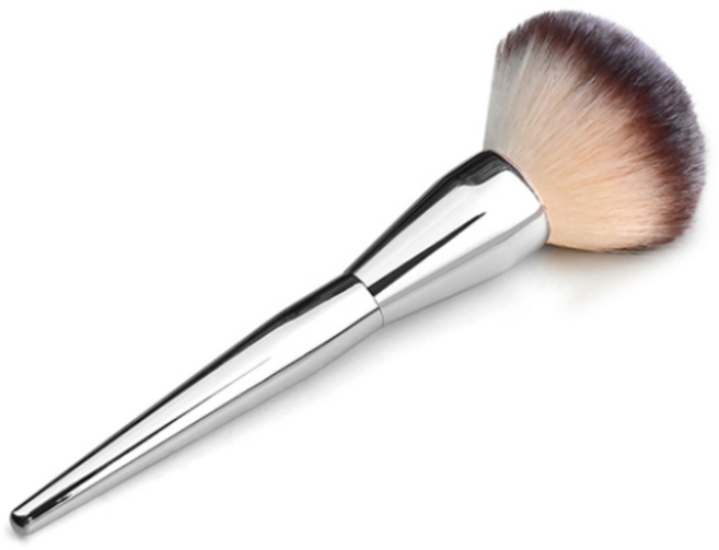딥톡 커버 대형 파우더 브러쉬 DT0487, 1개, 실버