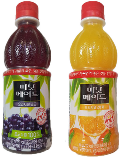 코카콜라 미닛메이드 오렌지 350ml*12입+코카콜라 미닛메이드 포도 350ml*12입, 12개, 350ml