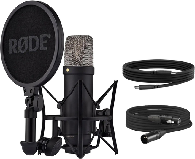 RODE NT1 5th GEN 로데 콘덴서 마이크 보컬 악기용 녹음용 XLR USB 사용 가능 5세대 [정품/블랙]