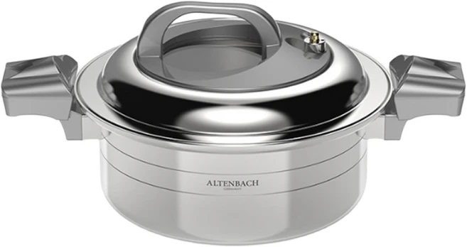 알텐바흐 시그니처 엑스쿠첸 저압냄비 316Ti 통5중 멀티쿡, 실버 24cm, 1개, 4L - 쿠팡