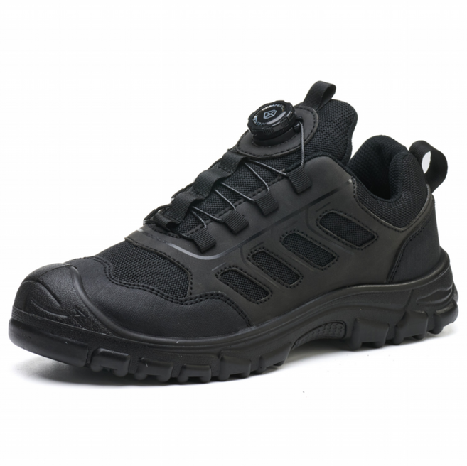 ANSHI 안전화 버튼 안전화 남자 경량 안전화 쇼트 통기성 안전화 여름 안전화