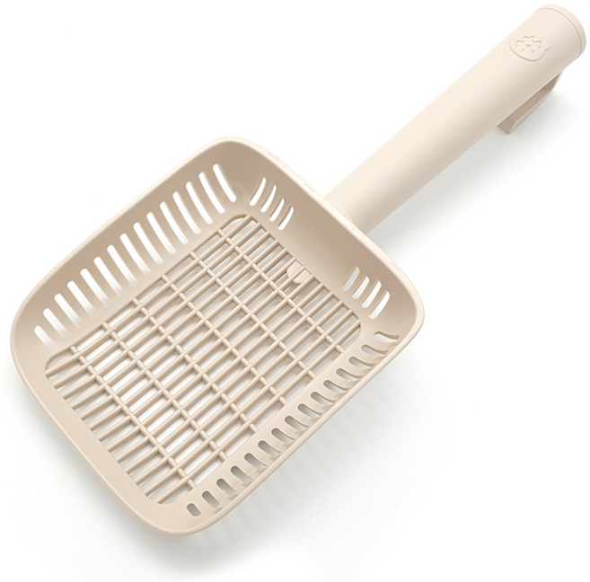 캣츠태그 고양이 깔끔 묘래삽 걸이형 모래삽, 베이지, 1개