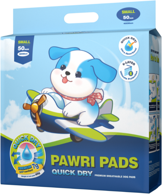 포우리 퀵드라이 강아지 배변패드, 1세트, 50개입