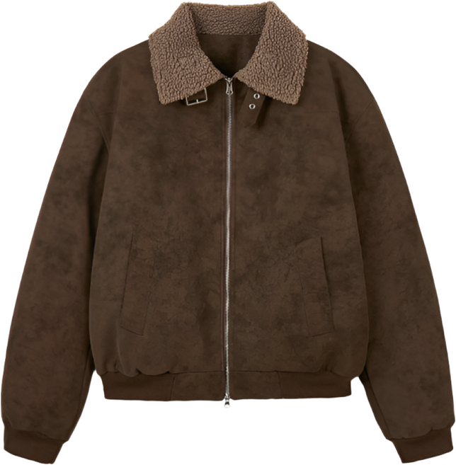 [매장 출고 정품] 데이THEY 스웨이드 레더 무스탕 자켓 2Color