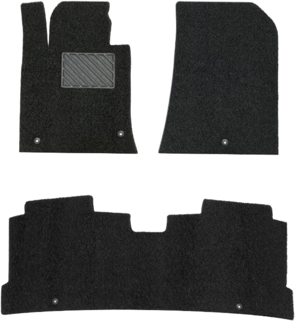 미니쿠퍼 3도어 /5도어 / 미니 컨트리맨 / 미니클럽맨 1열+2열 코일매트, 블랙, 2세대 컨트리맨, 미니