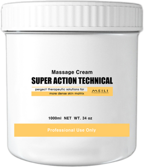 메이리 슈퍼액션 테크니컬 마사지 크림 전문가용 피부관리실용 대용량 덕용, 1개, 1L