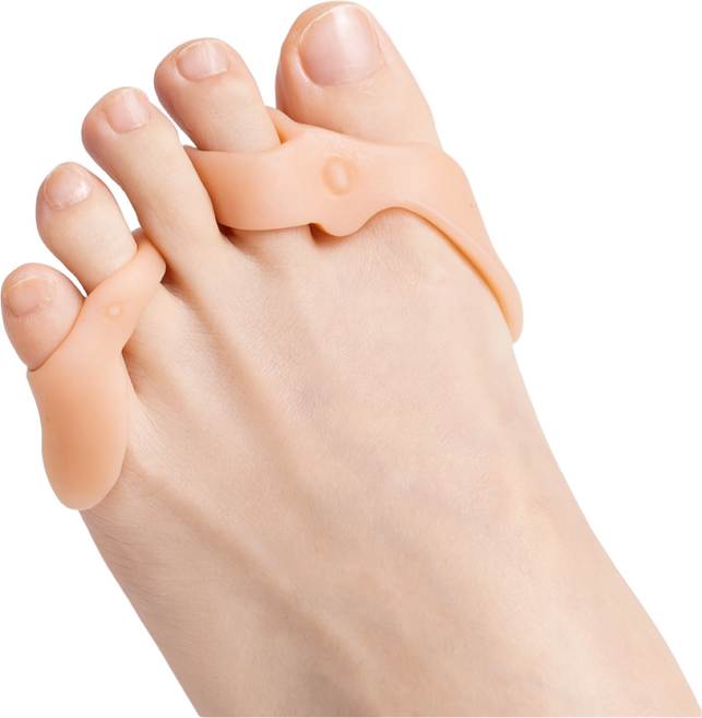 사시오 엄지 새끼 발가락 실리콘 교정기, 1세트