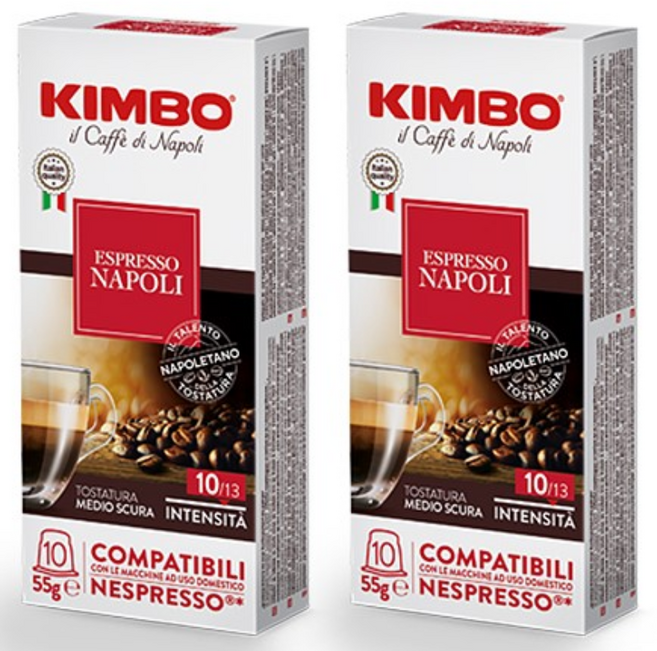 킴보 네스프레소 머신 호환 캡슐커피 나폴리, 5.5g, 10개입, 2개