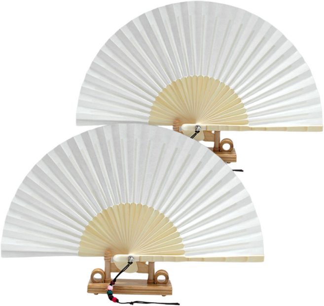 (주)파앤카코리아 사군자 부채, 1개, E25합죽선-인조상아(중)25형-무지백선+매듭