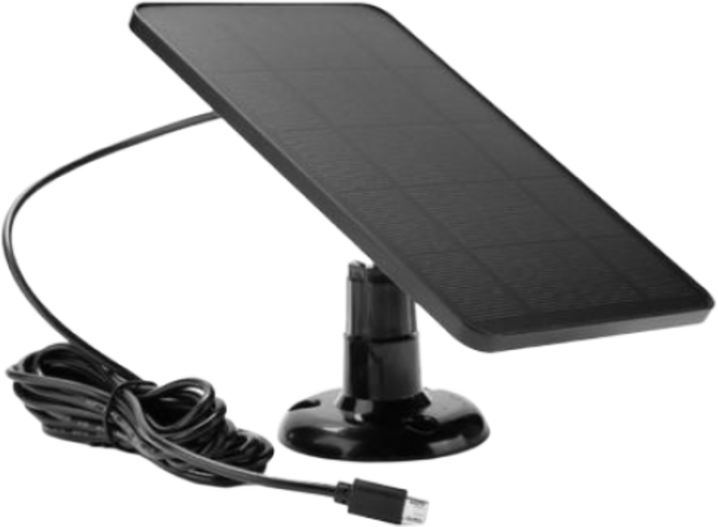태양광 패널 태양 패널 2 인 1 마이크로 USB C 타입 태양 전지 패널 야외 충전기 보안 카메라 소형 가정 조명 시스템용 10W 5V, 1) Black 2in1, 1개