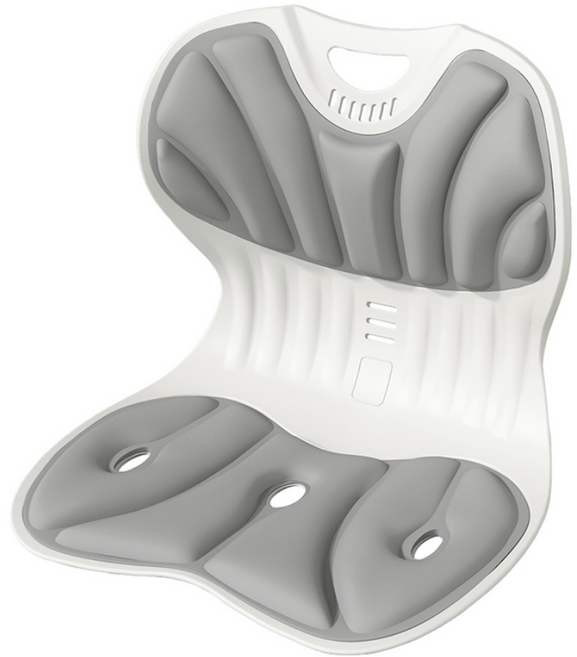 LA DERIVE 커블체어 와이더 컴포터블 커브와이드 좌식 바른자세 의자, 그레이