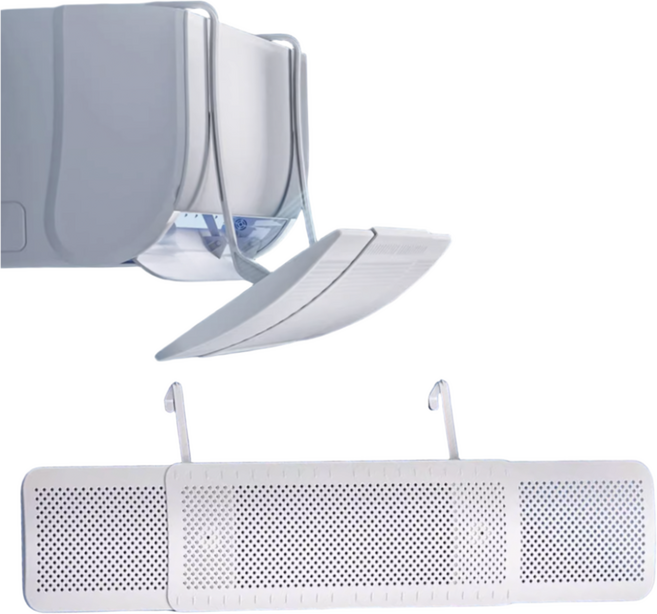 파밍굿즈 윈드가드 무타공 벽걸이 에어컨 바람막이 걸이형 길이조절, 1개, WG-4302V