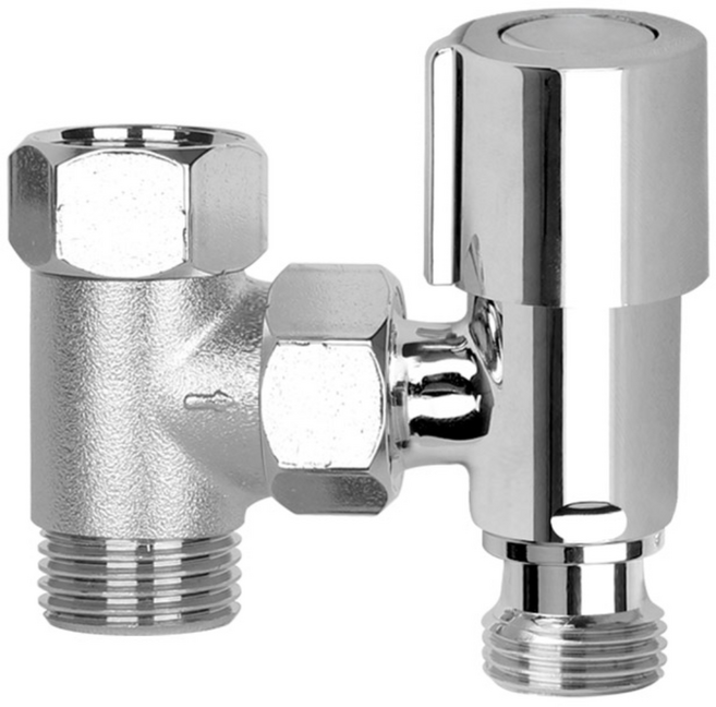 욕실 수전 수도꼭지 세면대 앵글밸브 세탁기 연결 분배기수도꼭지슬림, 1개