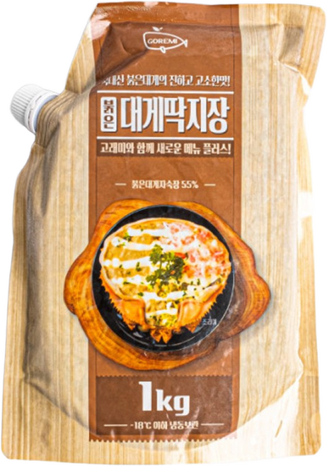 고래미 붉은대게딱지장 1kg, 1개