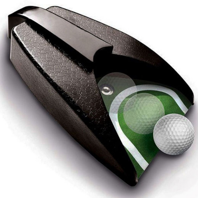 예코 골프 자동 리턴 퍼팅 연습기 홀 집에서 즐기는 퍼터 연습 홀컵 자동리턴기, 1개, 블랙