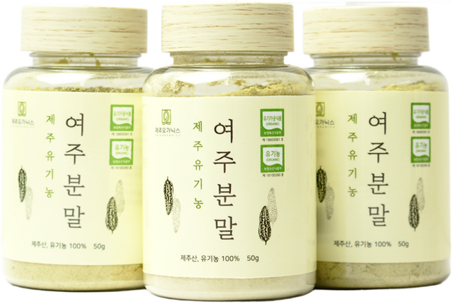 제주오가닉스 제주 유기농 여주분말, 3개, 50g
