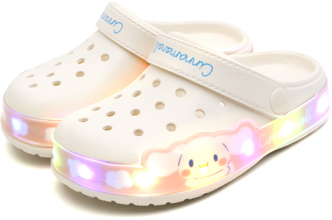 산리오 시나모롤 오로라 EVA 라이팅 LED 여아 샌들