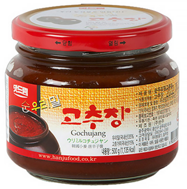우리밀 고추장, 500g, 4개
