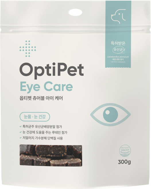 옵티펫 강아지 츄어블 영양제, 60정, 눈물개선/눈건강, 1개