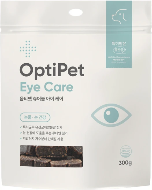 옵티펫 강아지 츄어블 영양제, 60정, 눈물개선/눈건강, 1개 - 쿠팡